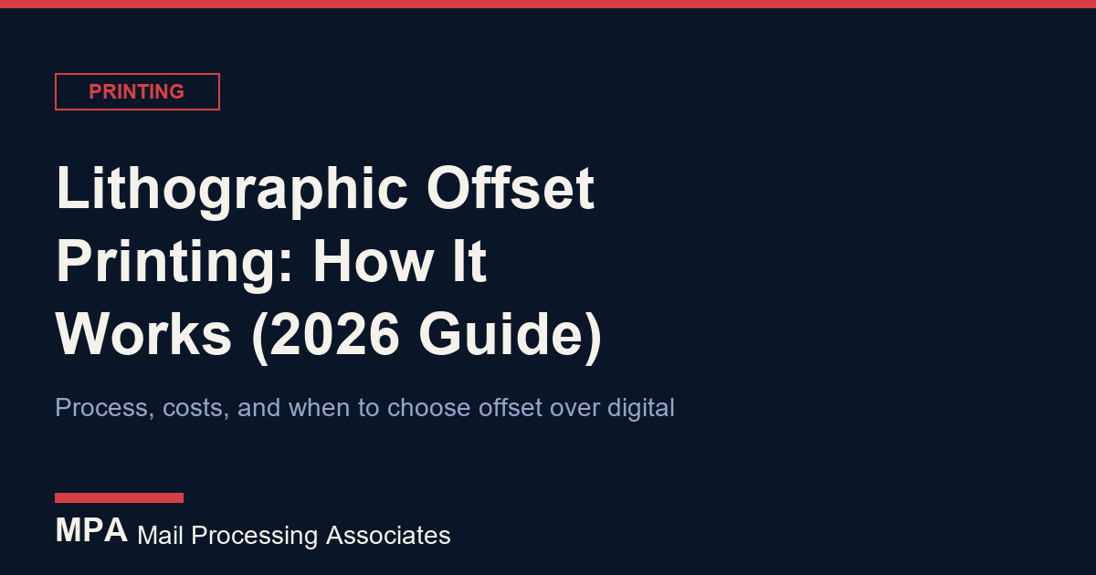 Lithographic offset printing process guide
